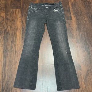 MEK DNM Women's Gray Flared Denim Jeans size 29